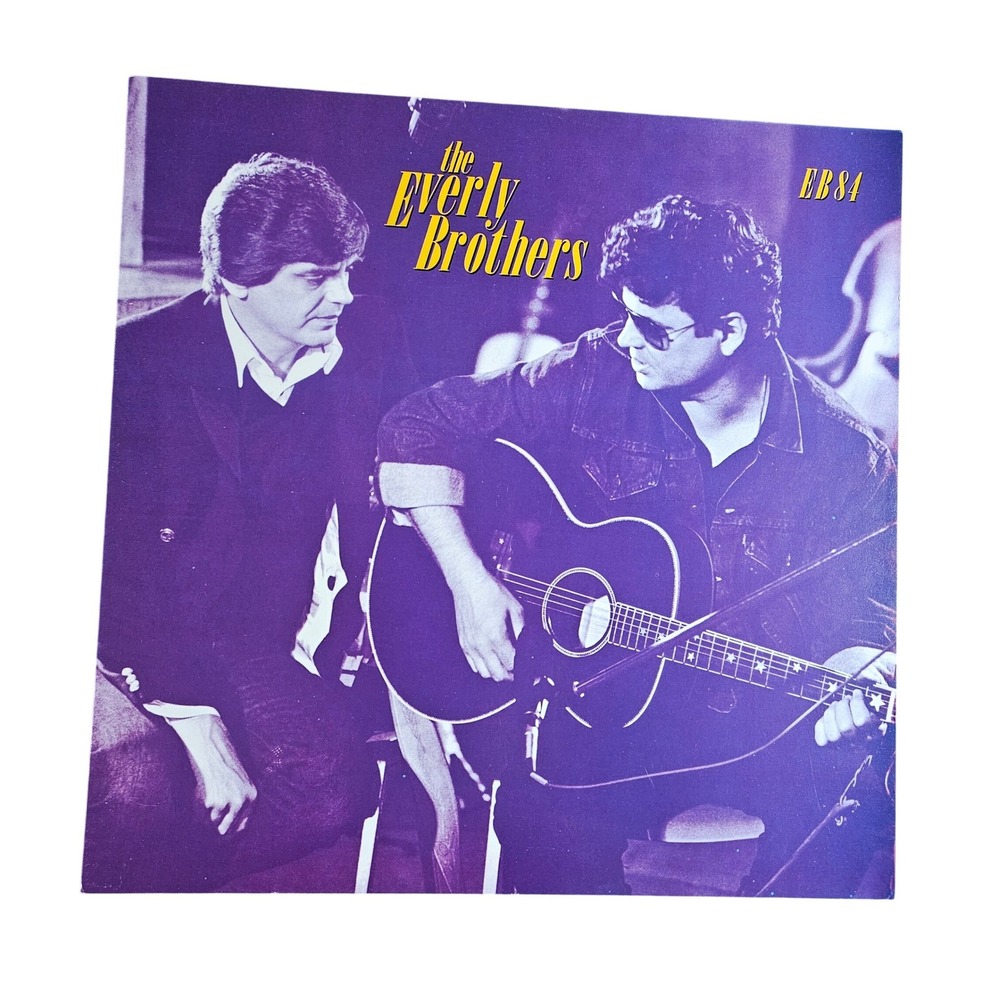 The Everly Brothers EB 84 12x12 Album‎ Flat Promo Poster Vintage 1980s Rock